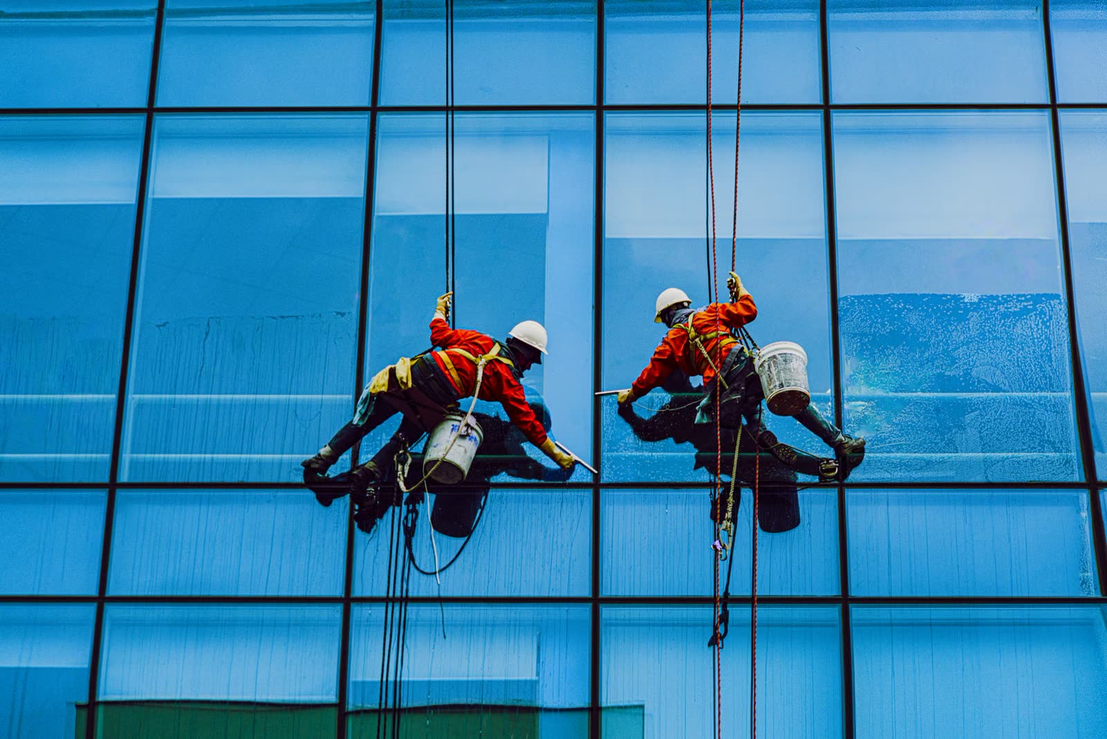 High-rise window cleaning